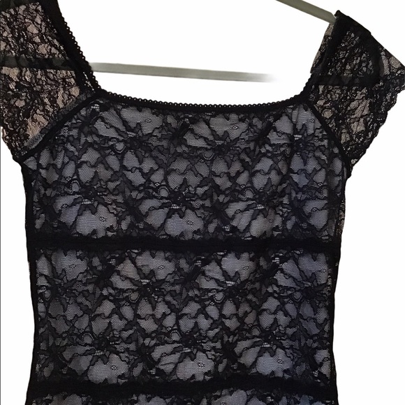 The Limited Black and Nude Lace Blouse - Picture 4 of 8